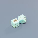 “우리 집 주치의가 된 AI…일상에 스며드는 스마트 건강 관리” Two dice with ai letters and dots