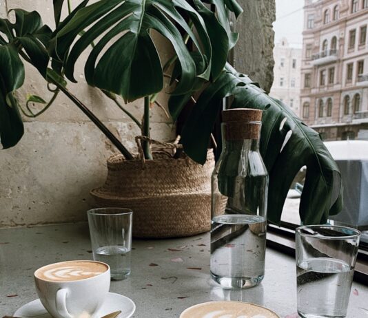 홈 카페 시대, 건강하게 커피를 즐기는 새로운 습관 뜬다 clear glass bottle near cappucino
